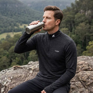 Tricou Merinos Finn Zip ML 210 Bărbați
