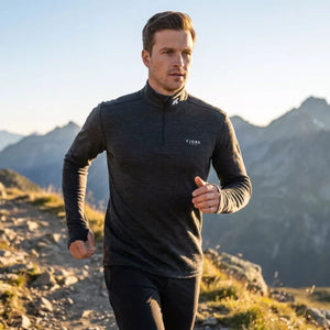 Tricou Merinos Finn Zip ML 210 Bărbați